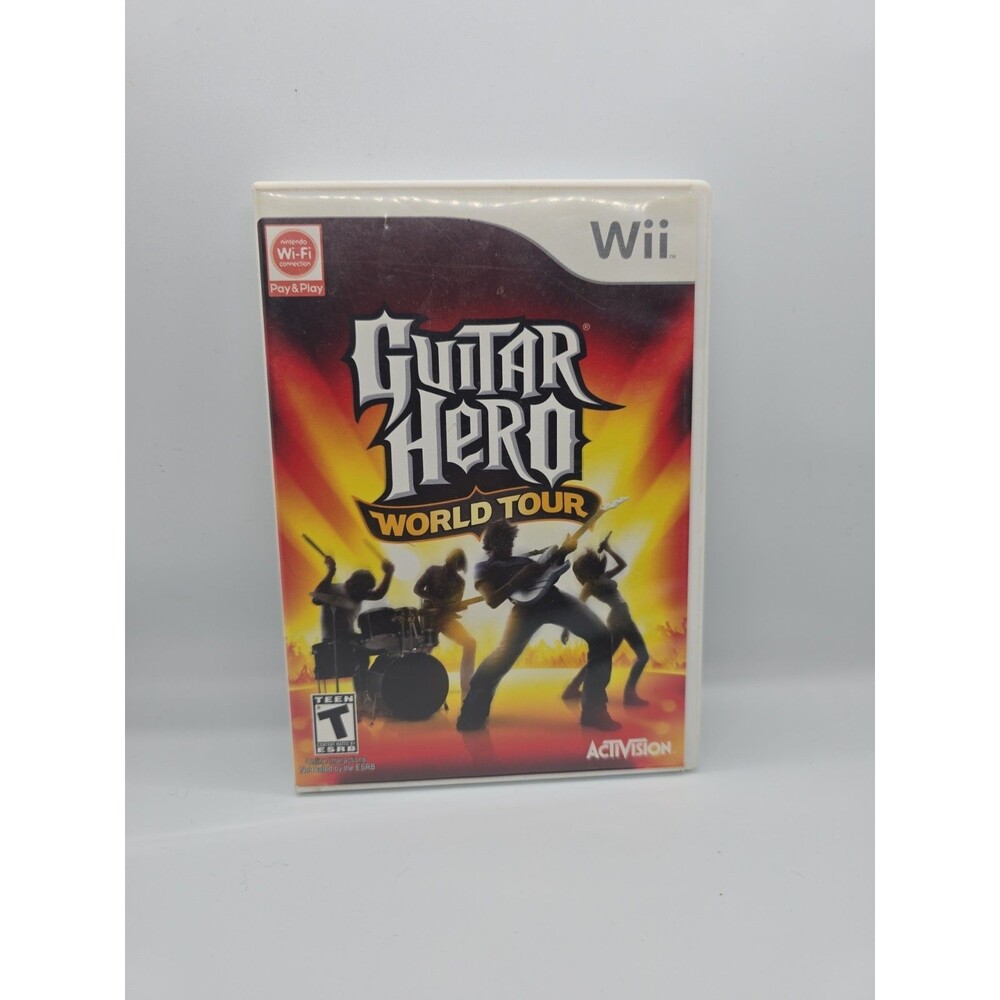 🔥Guitar Hero: World Tour (Nintendo Wii, 2008) CIB Complete